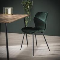 Hoyz Collection Hoyz - Velvet Stoel - Kuip zitting - Groen - 4 stuks