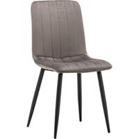 Furnihaus Eetkamerstoel Fox velvet grijs - set van 2