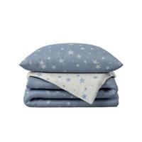 Hibboux Bettwäsche-Set Star Baby Duvet Cover Set blau Gr. 100 x 135 + 40 x 60