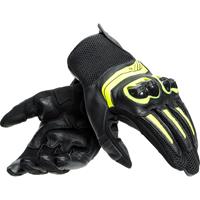 Dainese Mig 3 Unisex Leather Gloves Black Fluo Yellow