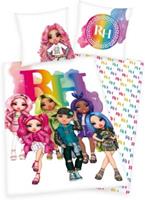 Herding Kinderbettwäsche Rainbow High, Renforcé, 135 x 200 + 80 x 80 cm weiß-kombi