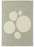 Rebellenclub Vloerkleed Abstract en verfijnd Bubbles Eucalyptus - 200x300 cm