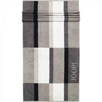 Joop! Handtücher Shades Checked 1688 Platin - 77 Handtücher grau Gr. 80 x 150