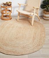 Floriane Garden Decoration | Handgemaakt vloerkleed Hazel jute