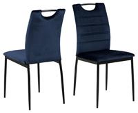 Ebuy24 - Dia Esszimmerstuhl dunkelblau, schwarz.