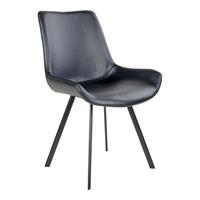 Hioshop Memphis eetkamerstoel zwart.