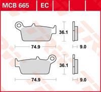 TRW Remblokken, en remschoenen voor de moto, MCB665EC Organisch