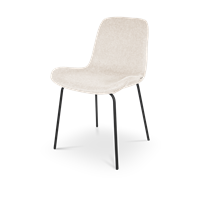 Nolon Nora eetkamerstoel beige - zwart onderstel