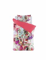 Huismerk Premium Dekbedovertrek Love Fuchsia - 140 x 220 cm