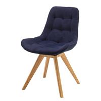 Woodford Polsterstuhl  Bennet ¦ blau ¦ Maße (cm): B: 56 H: 84 T: 63  - Möbel Kraft