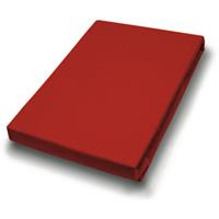 HAHN HAUSTEXTILIEN Elasthan-Feinjersey-Spannlaken Royal 140-160 x 200-220 cm rot - 