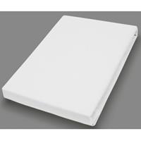HAHN HAUSTEXTILIEN Jersey-Laken für Matratzentopper 140-160x200-220 cm weiß - 