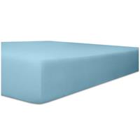 WäSCHEFABRIK KNEER E.K. Kneer Vario-Stretch Spannbetttuch one für Topper 4-12 cm Höhe Qualität 22 Farbe blau