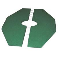 granugreen Rubbertegels voor wipkip - 90 x 129 cm - 50 mm dik - Groen