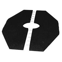 granugreen Rubbertegels voor wipkip - 90 x 129 cm - 50 mm dik - Zwart