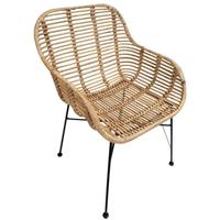 SIT Rotanstoel Rotan vintage met armleuningen, shabby chic, vintage (set, 2 stuks)