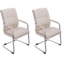 CLP 2er Set Freischwinger XXL Anubis-creme