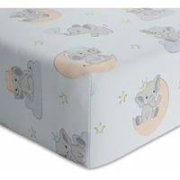 TIMITAMA 2 tlg. Jersey Spannbettlaken für Moses Körbchen Party 28x75 cm - 