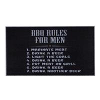 MD-Entree MD Entree - Barbecue Mat - Rules for men - 67 x 120 cm