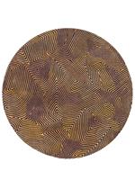 Louis de Poortere Rond vloerkleed Coral Meditation 9227 Black Gold - 240 rond