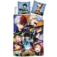 SimbaShop My Hero Academia Dekbedovertrek, Quirk - Eenpersoons - 140 X 200 Cm - Polyester