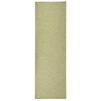 vidaXL Buitenkleed platgeweven 80x250 cm groen