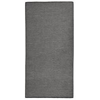 vidaXL Buitenkleed platgeweven 100x200 cm grijs