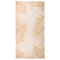vidaXL Buitenkleed met bladpatroon platgeweven 100x200 cm