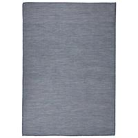 vidaXL Buitenkleed platgeweven 160x230 cm blauw