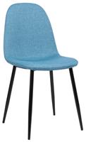 KantoormeubelenPlus Eetkamerstoel Holbaek Stof, Blauw