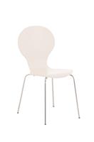 KantoormeubelenPlus Bezoekersstoel Frederiksberg, Non-PVC, Wit