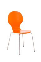 KantoormeubelenPlus Bezoekersstoel Frederiksberg, Non-PVC, Oranje