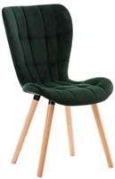 KantoormeubelenPlus Eetkamer - Vergaderstoel Middelfart Velvet, Groen