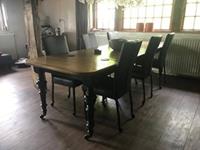 ShopX Leren eetkamerstoel deal, zwart leer, zwarte keukenstoelen