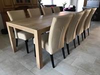 ShopX Leren eetkamerstoel just, bruin leer, bruine keukenstoelen