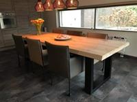 ShopX Leren eetkamerstoel more, bruin leer, bruine keukenstoelen