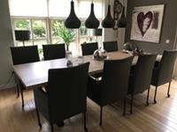 ShopX Leren eetkamerstoel spark, zwart leer, zwarte keukenstoelen