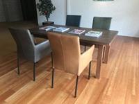 ShopX Leren eetkamerstoel comfort met armleuning, 120+ kleuren leer, in keukenstoelen