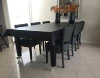 ShopX Leren eetkamerstoel rest, groen leer, groene keukenstoelen
