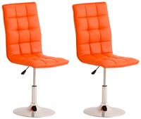 CLP Set van 2 eetkamerstoelen Peking Kunstleer