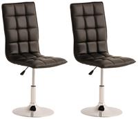 CLP 2er Set Esszimmerstühle Peking Schwarz