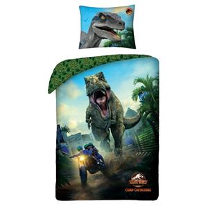 Jurassic World Dekbedovertrek Camp - Eenpersoons - 140 X 200 Cm - Katoen