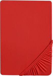 Biberna Fijn jersey hoeslaken (, 90-100 x 200 cm, Rood)