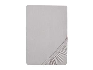 Biberna Jersey hoeslaken (140-160 x 200 cm, Grijs)