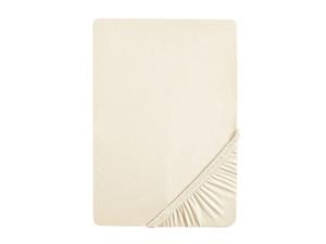 Biberna Fijn jersey hoeslaken (hoeslaken, 180-200 x 200 cm, Houtkleurig flex)