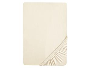 Biberna Jersey hoeslaken, 90-200 x 200-220 cm (140-160 x 200 cm, Naturel)