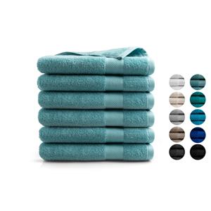 Seashell Hotel Handdoek - 6 Stuks - Denim Blue - 70x140cm