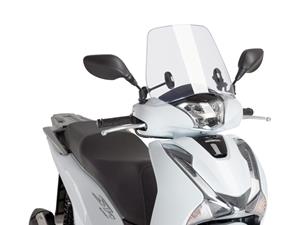 Windscherm  Trafic transparant / helder voor Honda SH Scoopy 125i, 150i 2017