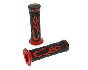 TNT Handvaten set Flame zwart, rood