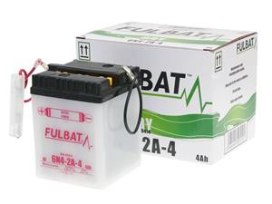 Fulbat Scooter accu  6V 6N4-2A-4 DRY incl. Zuurpakket